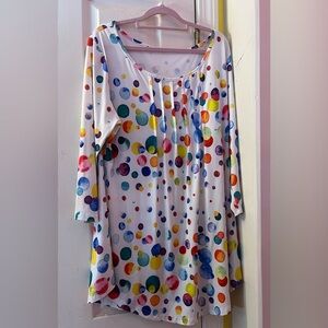 Colorful Polka Dot Tunic dress